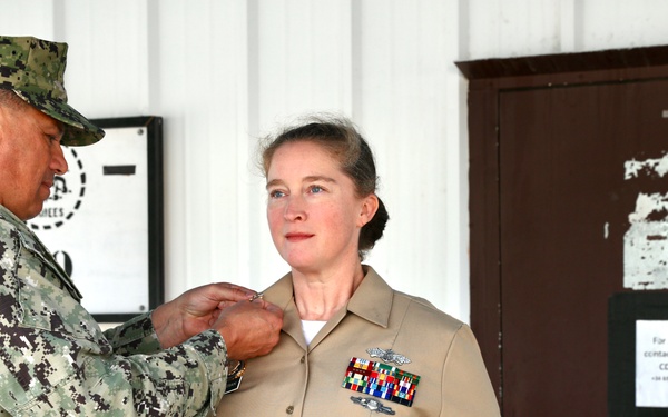 Christian Promoted to Senior Chief Aboard Camp Mitchell