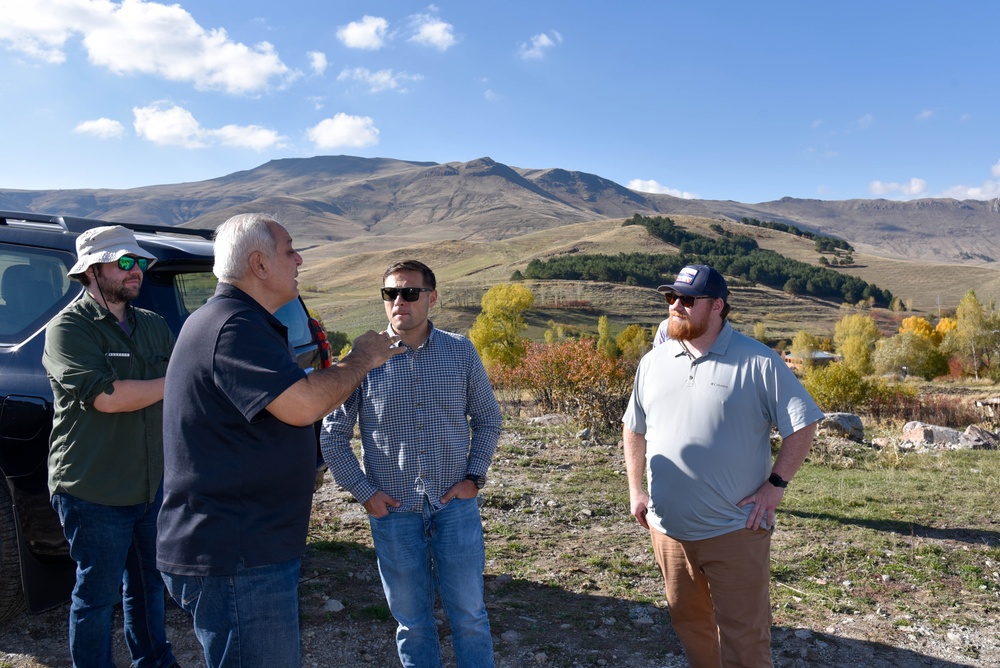 U.S. Army Corps of Engineers team checks on water supply project in Armenia