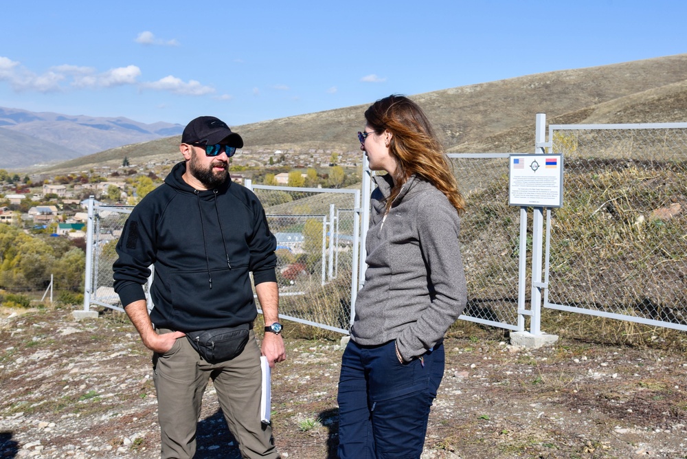 U.S. Army Corps of Engineers team checks on water supply project in Armenia