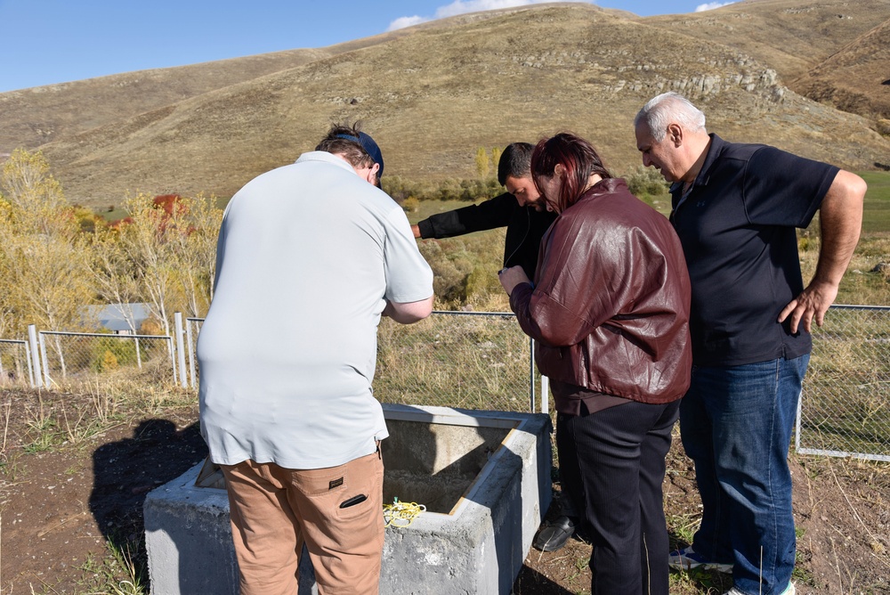 U.S. Army Corps of Engineers team checks on water supply project in Armenia