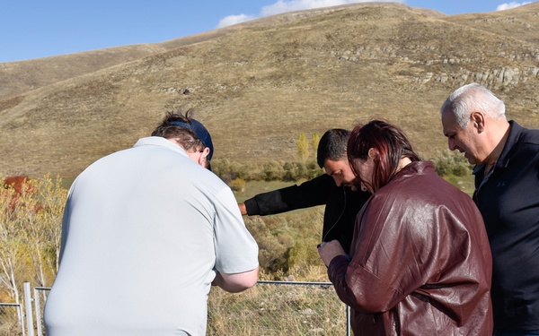 U.S. Army Corps of Engineers team checks on water supply project in Armenia