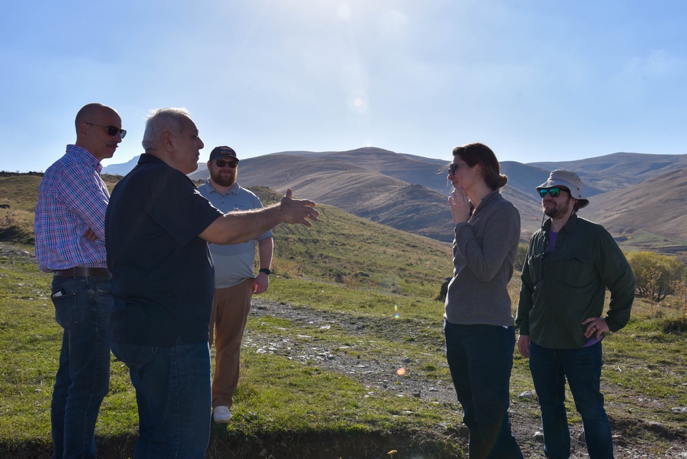 U.S. Army Corps of Engineers team checks on water supply project in Armenia