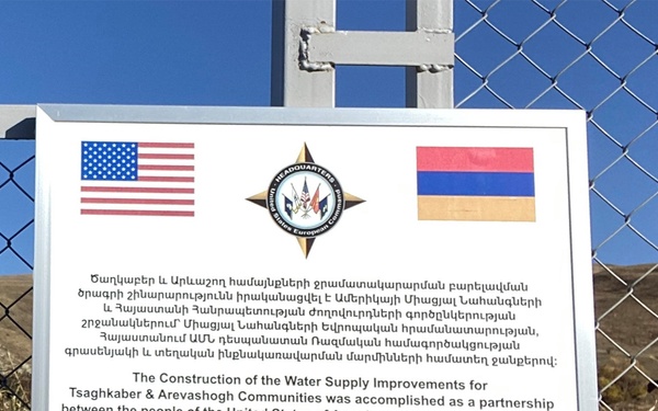 U.S. Army Corps of Engineers team checks on water supply project in Armenia