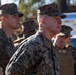The Commandant, Gen. Eric M. Smith and the Sergeant Major of the Marine Corps, Carlos A. Ruiz watch a Drone Capabilities Demonstration
