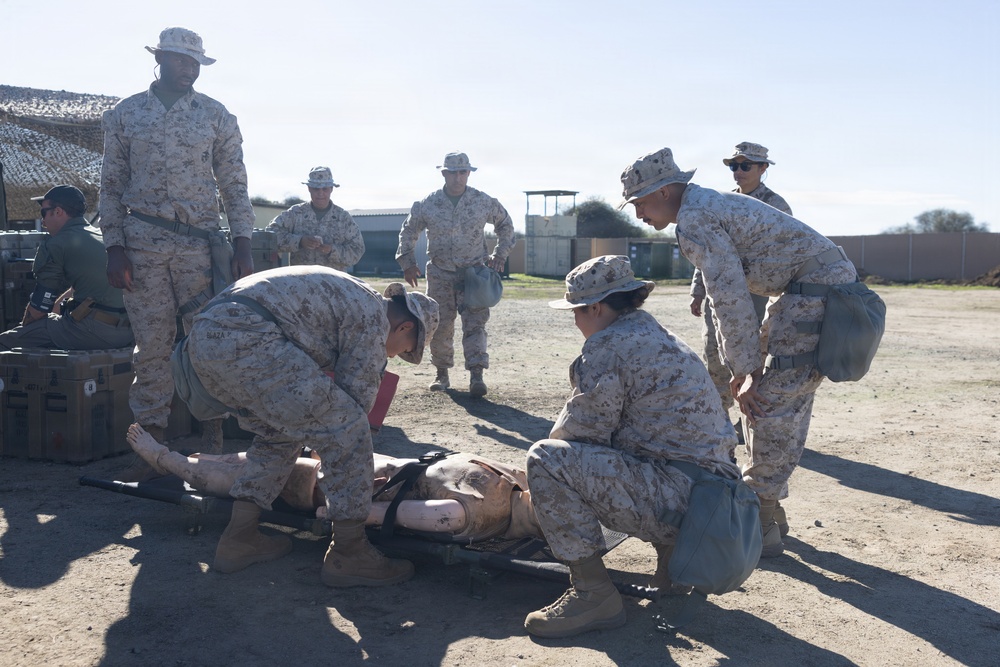 Sailors conduct CBRN and TCCC training during Exercise Steel Knight 25