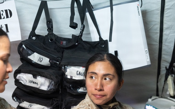 Sailors conduct CBRN and TCCC training during Exercise Steel Knight 25