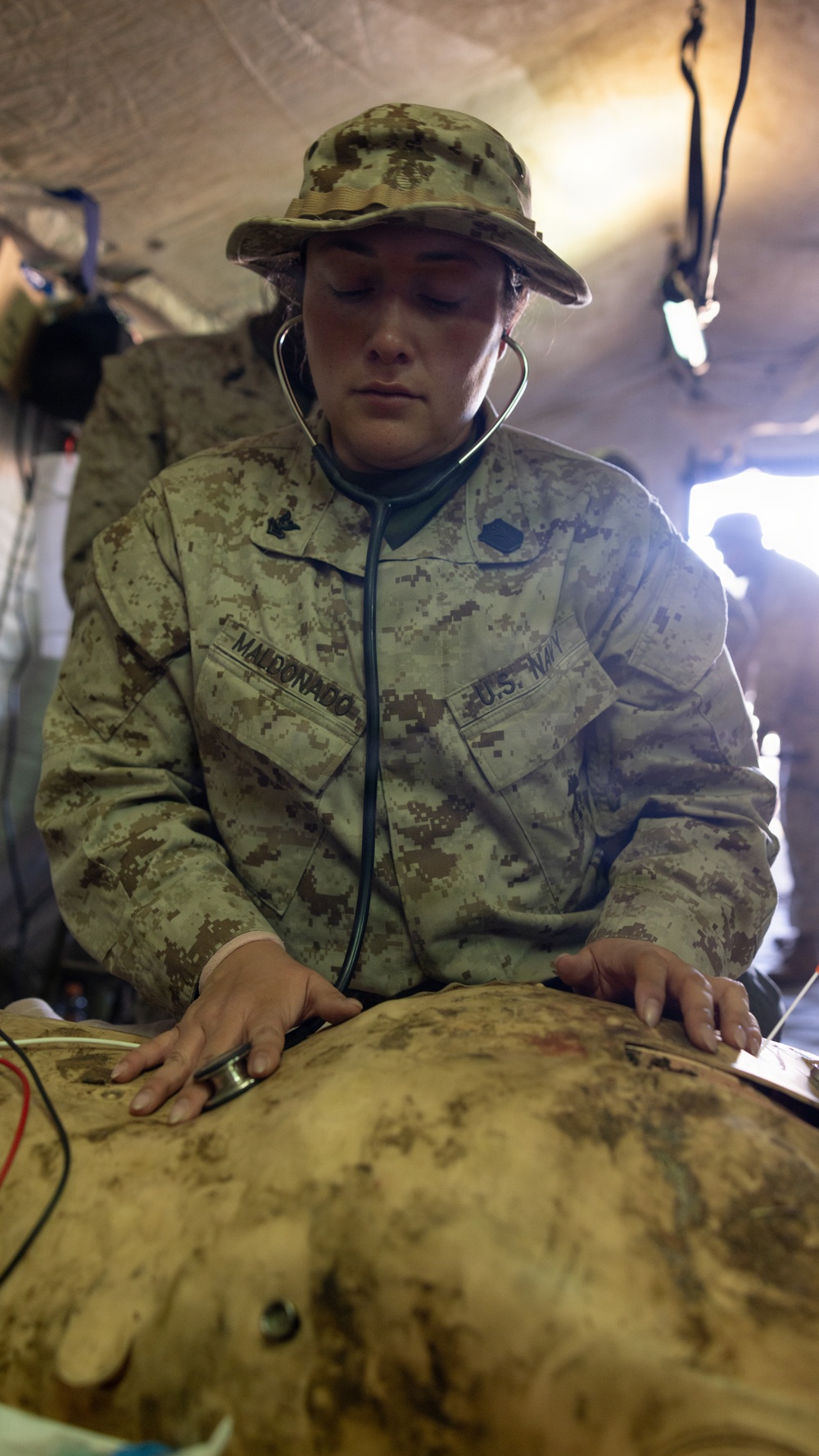 Sailors conduct CBRN and TCCC training during Exercise Steel Knight 25