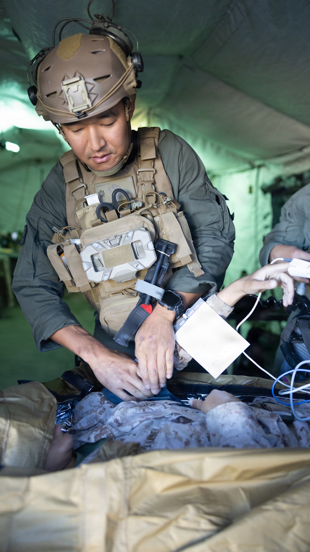 Sailors conduct CBRN and TCCC training during Exercise Steel Knight 25
