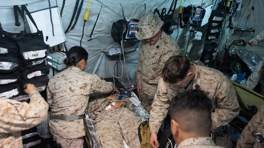 Sailors conduct CBRN and TCCC training during Exercise Steel Knight 25