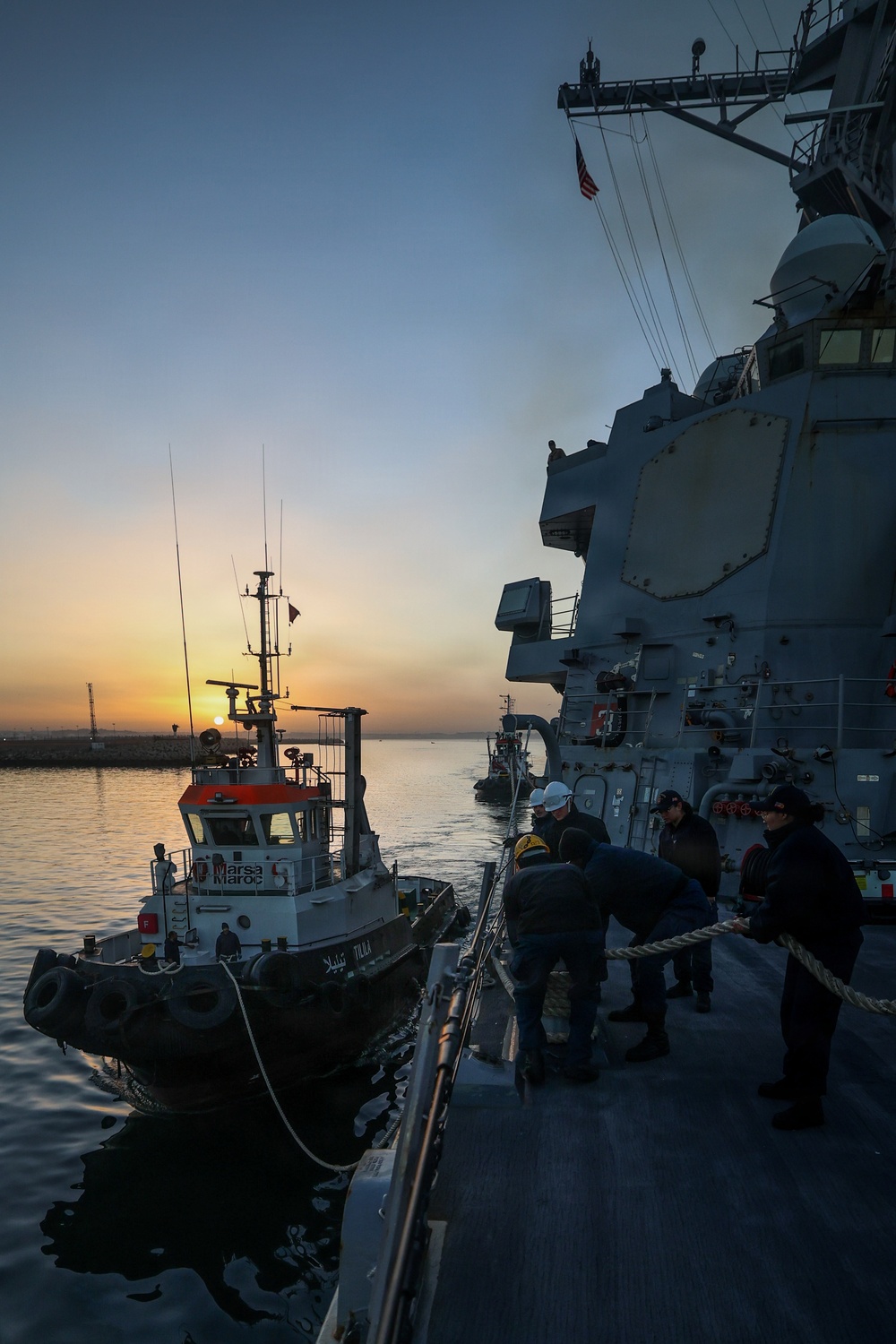 USS Paul Ignatius (DDG 117) ports in Agadir Morocco and conducts Passing Exercises with the Royal Moroccan Navy
