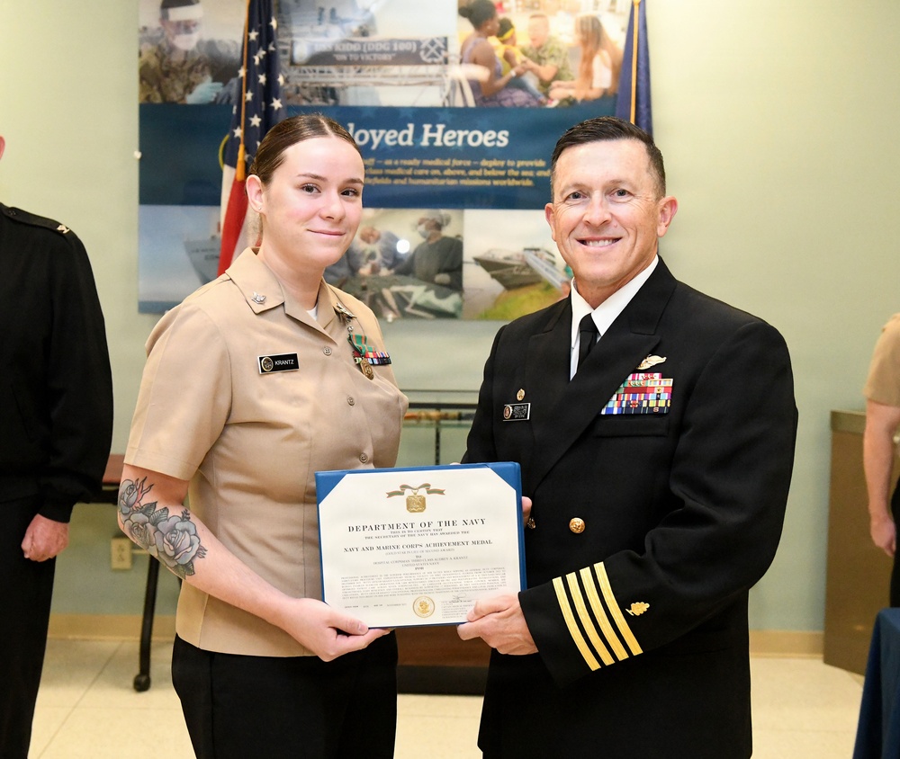Awards Ceremony at Naval Hospital Jacksonville - Dec. 5, 2025