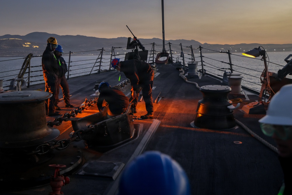 USS Paul Ignatius (DDG 117) ports in Agadir Morocco and conducts Passing Exercises with the Royal Moroccan Navy