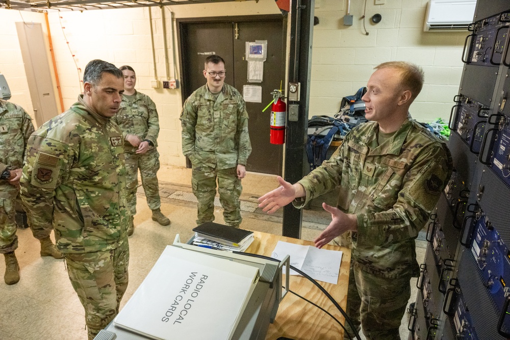Dover AFB Command Team visits radar airfield weather systems section