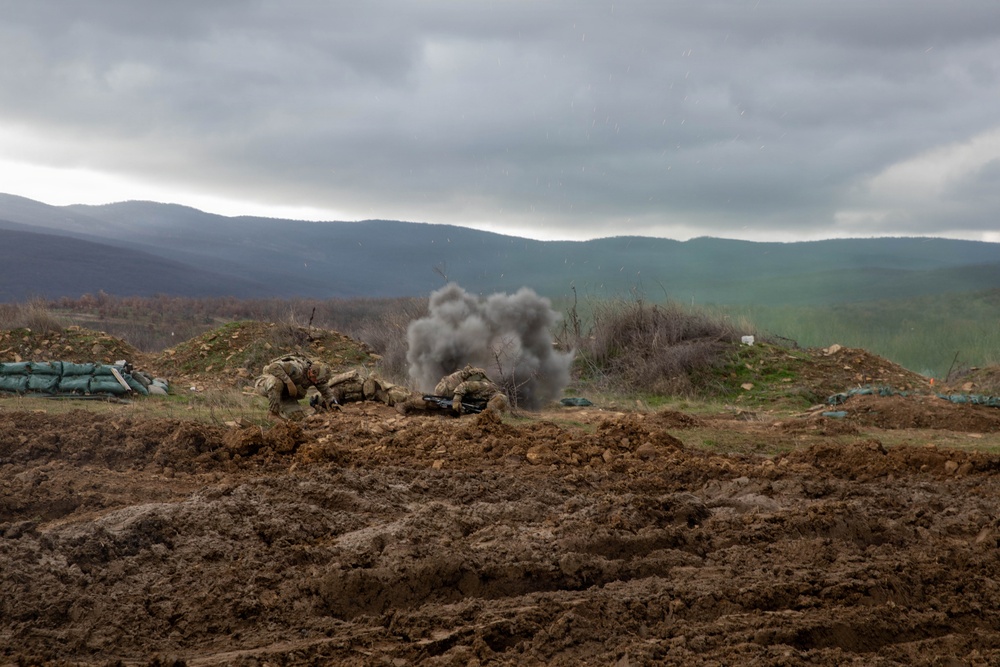 1st Infantry Division Conducts a Platoon Live Fire Exercise in Bulgaria