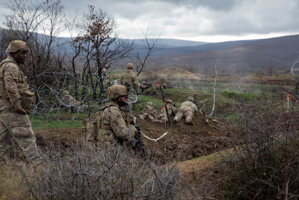 1st Infantry Division Conducts a Platoon Live Fire Exercise in Bulgaria