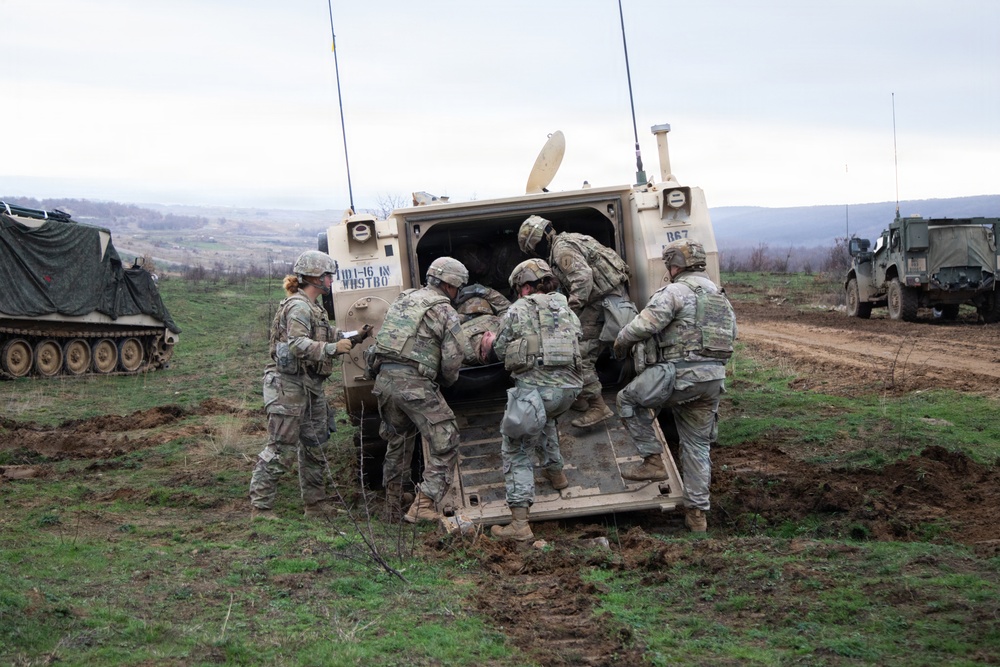 1st Infantry Division Conducts a Platoon Live Fire Exercise at Novo Selo Training Area
