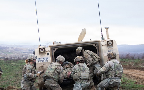 1st Infantry Division Conducts a Platoon Live Fire Exercise at Novo Selo Training Area