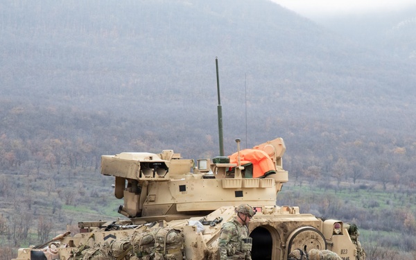 1st Infantry Division Conducts a Platoon Live Fire Exercise at Novo Selo Training Area