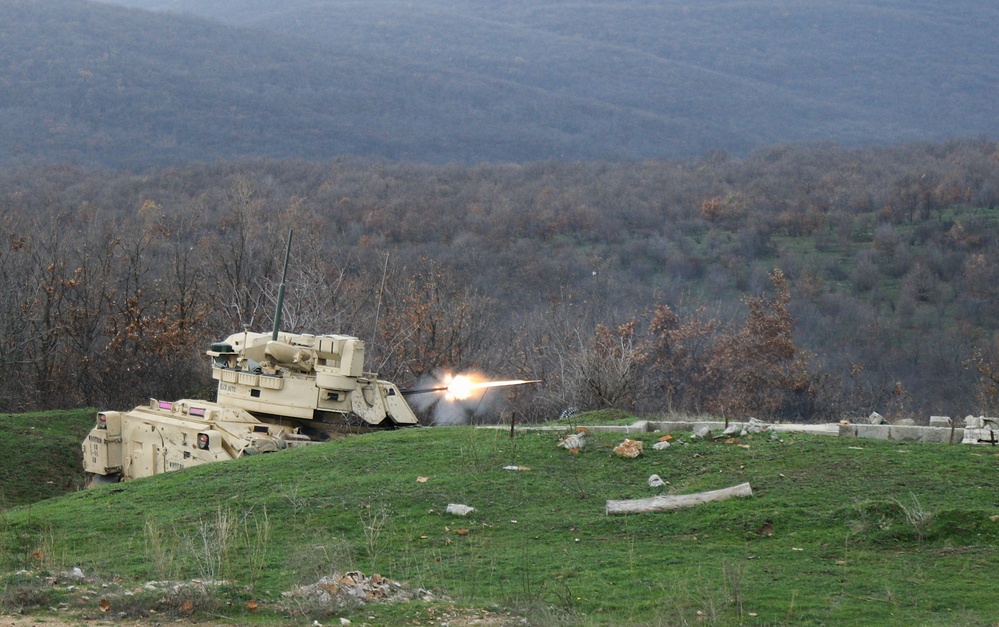 1st Infantry Division Conducts a Platoon Live Fire Exercise at Novo Selo Training Area