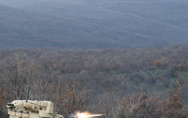 1st Infantry Division Conducts a Platoon Live Fire Exercise at Novo Selo Training Area