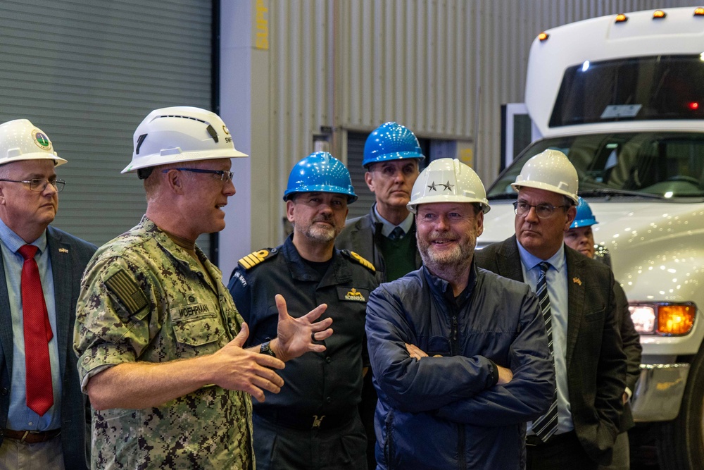 Vice Adm. Johnny Wolfe Jr. and Rear Adm. Robert Lauchlan Tour USS Nebraska