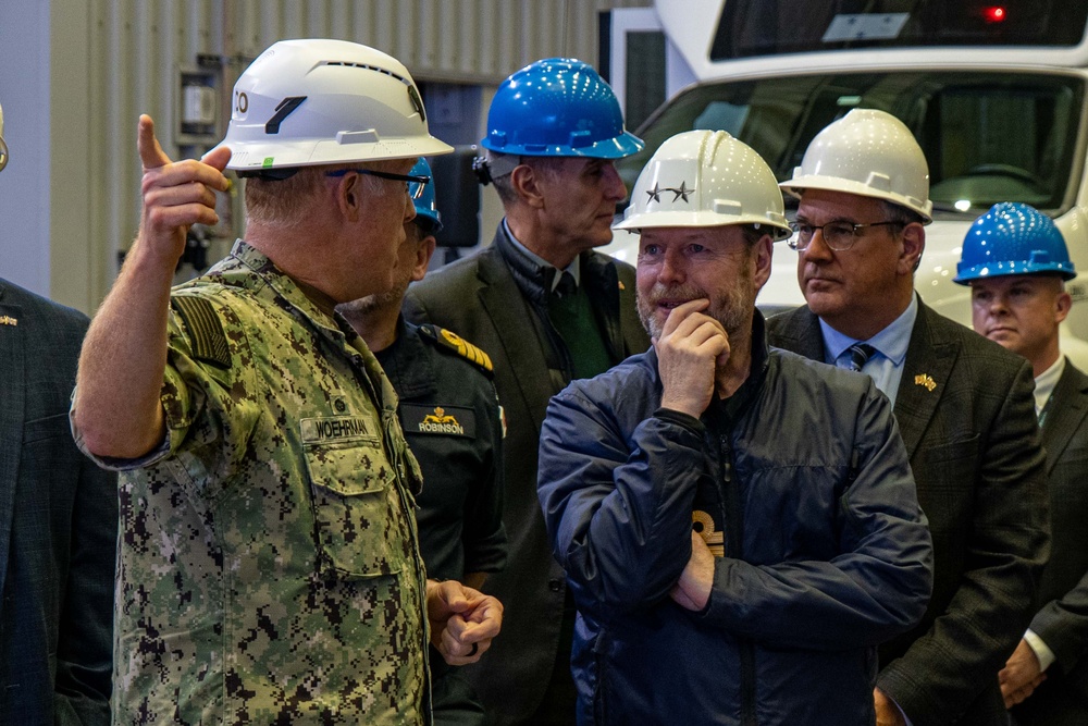 Vice Adm. Johnny Wolfe Jr. and Rear Adm. Robert Lauchlan Tour USS Nebraska