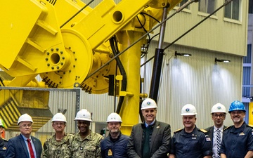 Vice Adm. Johnny Wolfe Jr. and Rear Adm. Robert Lauchlan Tour USS Nebraska