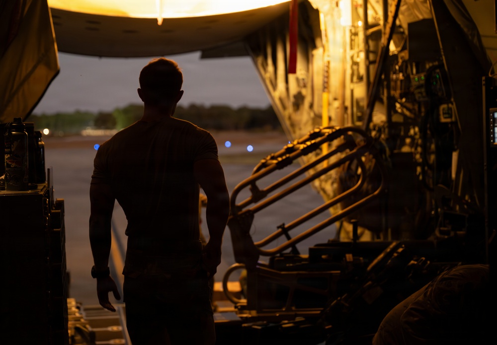 AC-130J crew conducts routine live-fire training