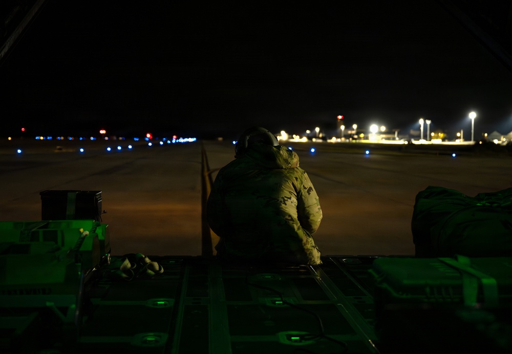 AC-130J crew conducts routine live-fire training
