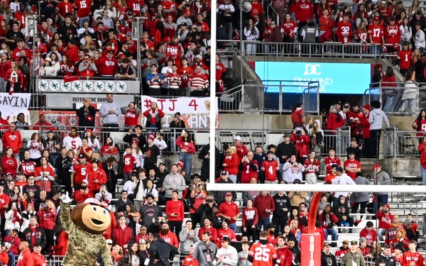 2025 Ohio State military appreciation football game honors service members, veterans