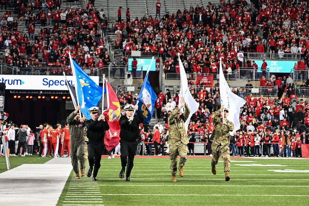 2025 Ohio State military appreciation football game honors service members, veterans