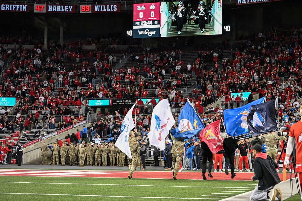 2025 Ohio State military appreciation football game honors service members, veterans