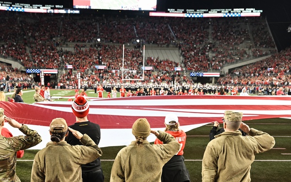 2025 Ohio State military appreciation football game honors service members, veterans