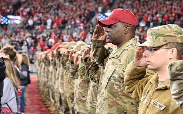 2025 Ohio State military appreciation football game honors service members, veterans