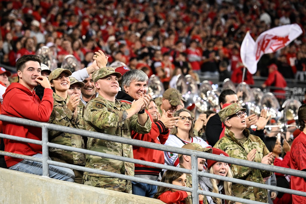 2025 Ohio State military appreciation football game honors service members, veterans