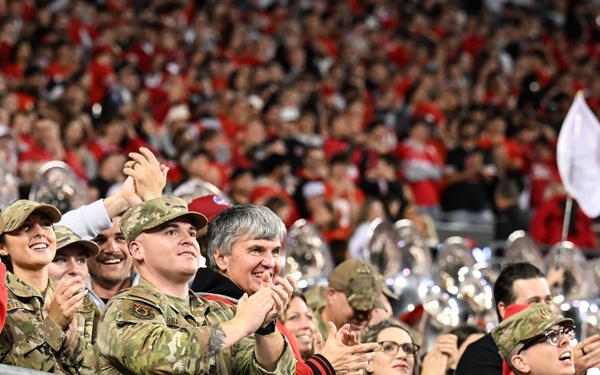 2025 Ohio State military appreciation football game honors service members, veterans