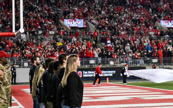 2025 Ohio State military appreciation football game honors service members, veterans
