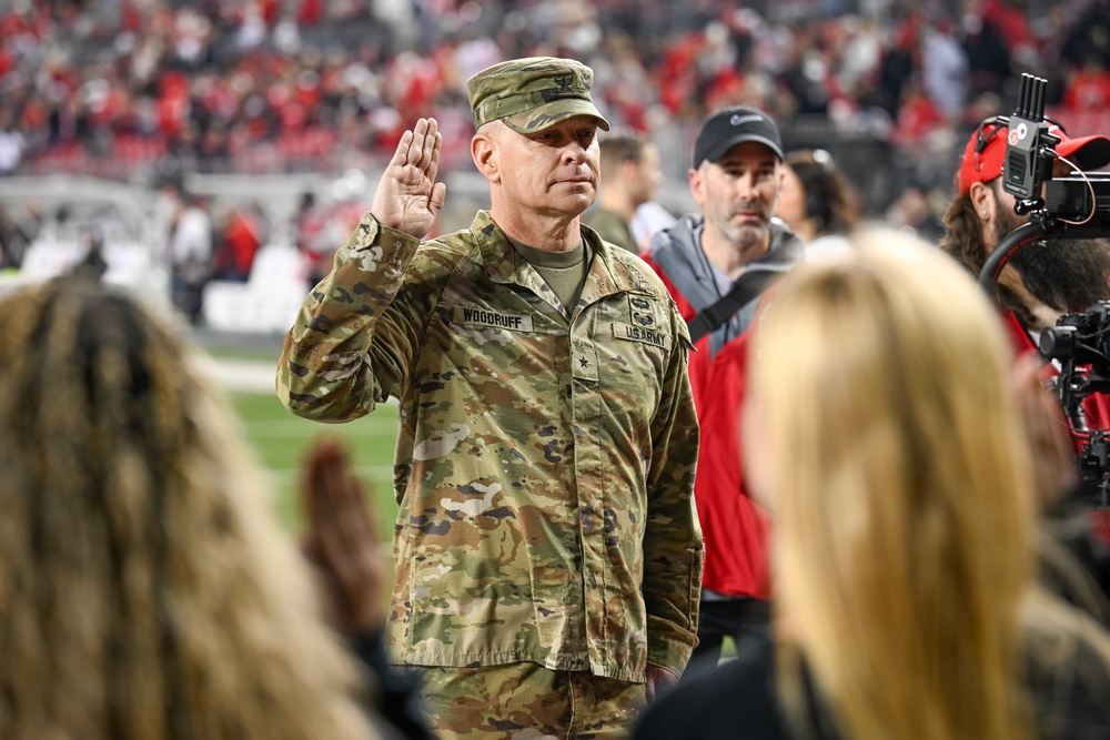 2025 Ohio State military appreciation football game honors service members, veterans