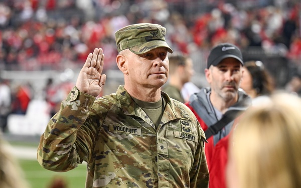 2025 Ohio State military appreciation football game honors service members, veterans