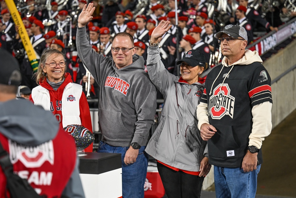 2025 Ohio State military appreciation football game honors service members, veterans