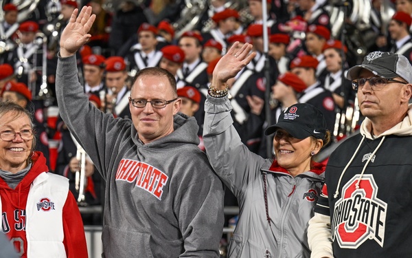 2025 Ohio State military appreciation football game honors service members, veterans