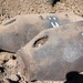 Two WWII-era training munitions rest in place after explosive ordnance disposal technicians safely vented and disabled them during a clearance operation on the Pueblo of Isleta, N.M.