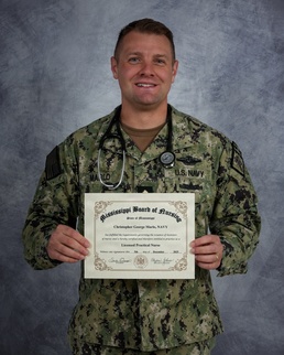 NMCB 11 Chief Corpsman Becomes Licensed Practical Nurse After Passing NCLEX