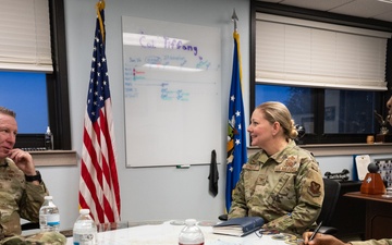 Command Chief Master Sergeant of Air Education and Training Command visits Minot Air Force Base