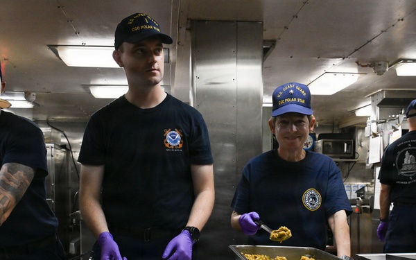 USCGC Polar Star (WAGB 10) celebrates Thanksgiving during Operation Deep Freeze 2026