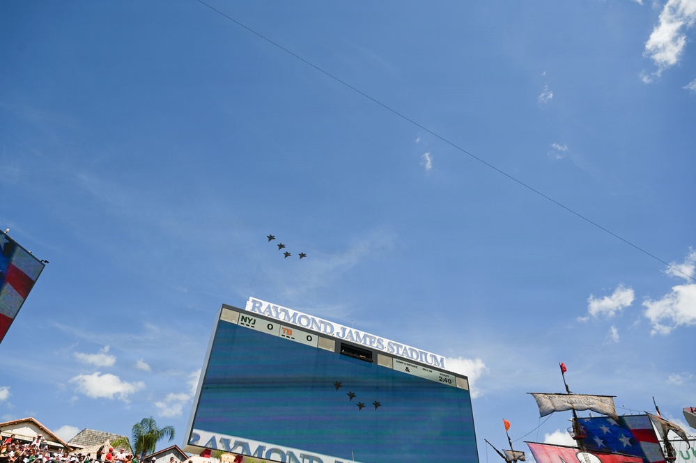 58th FS flyover for Tampa Bay Buccaneers game