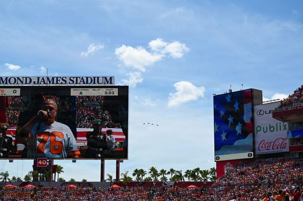 58th FS flyover for Tampa Bay Buccaneers game