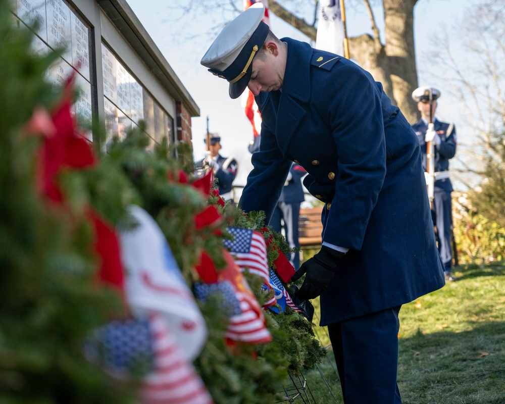 U.S. Coast Guard Academy hosts Wreaths Across America ceremony