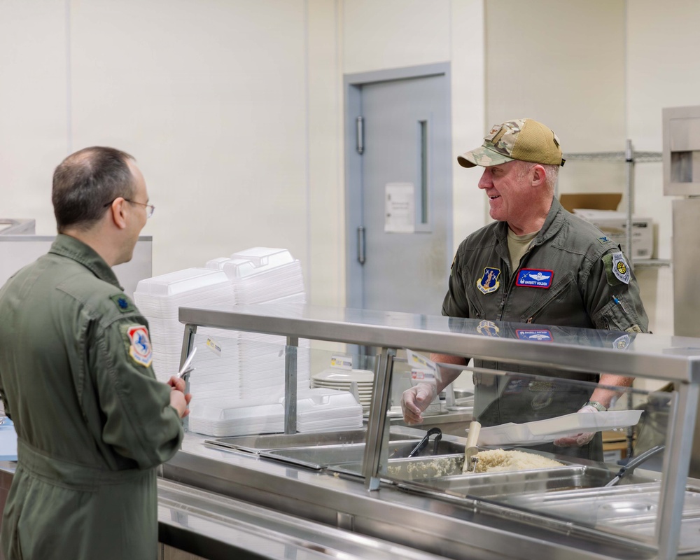 139th Airlift Wing Leadership Serve Airmen