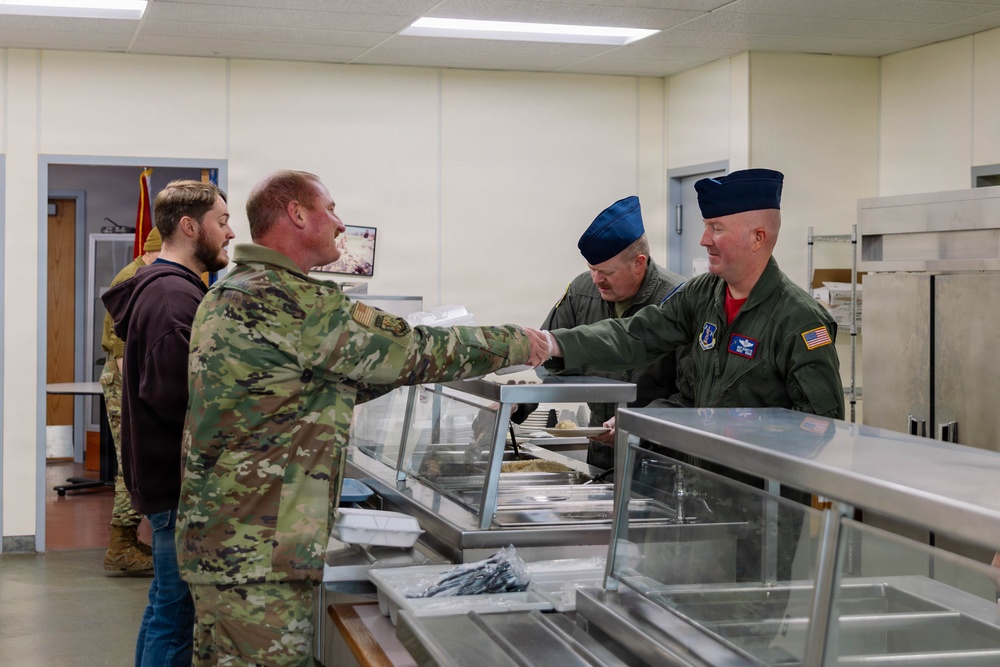 139th Airlift Wing Leadership Serve Airmen